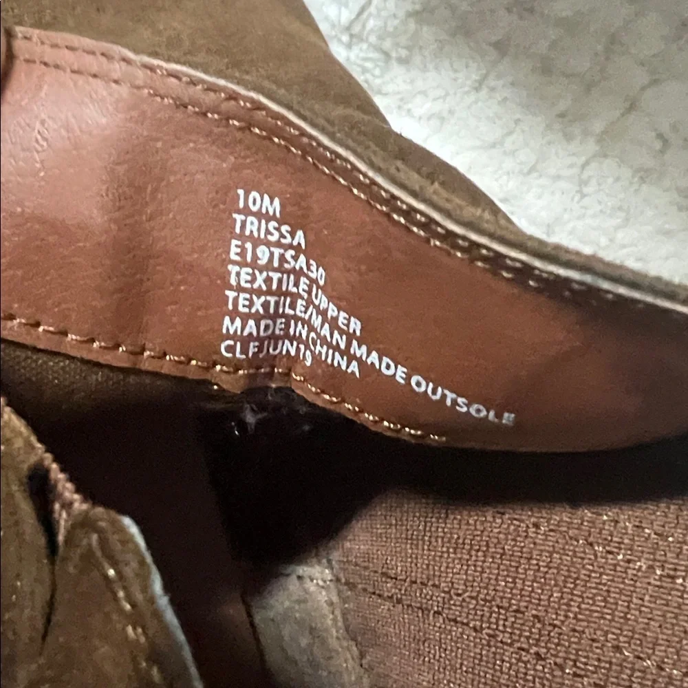 Esprit Trissa Suede Brown Ankle Boots Size 10